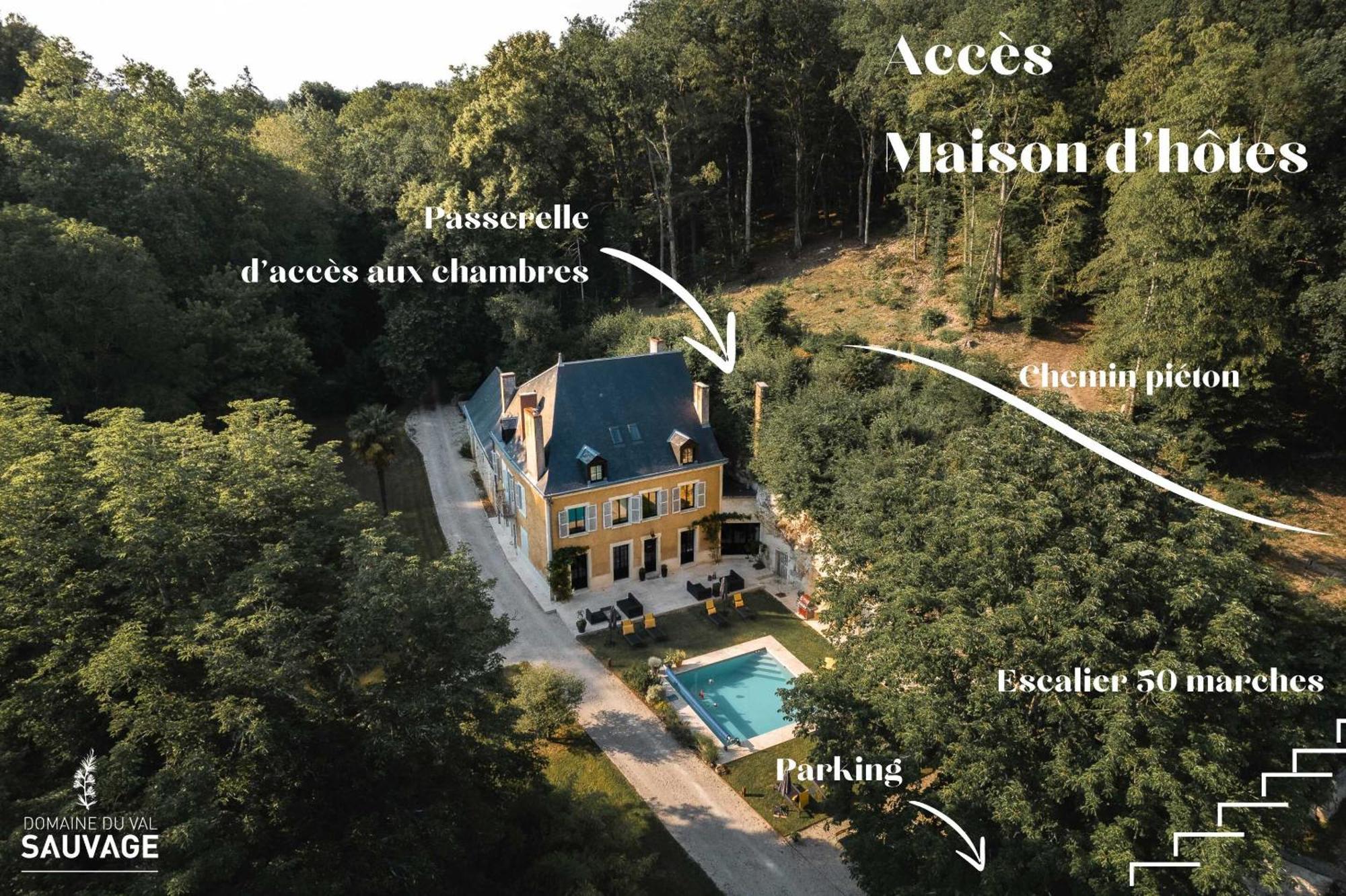 Domaine Du Val Sauvage Bed & Breakfast Langeais Eksteriør bilde
